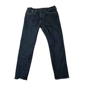 LEVI'S 502 Men's Jeans/Pants size 34X32; Blue Denim, Slim cut; Slight Taper fit